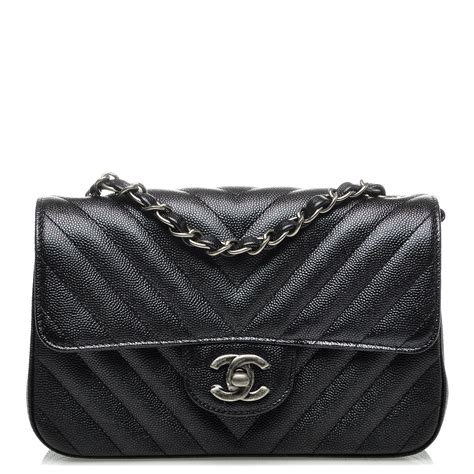 chanel mini flap caviar chevron|CHANEL Caviar Chevron Quilted Mini Coco Handle Flap.